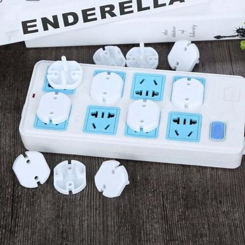 New 10 Pcs Russian EU European Euro Standard Child Electric Socket Outlet Plug Two Phase Safe Lock Cover for Baby Kids Safety