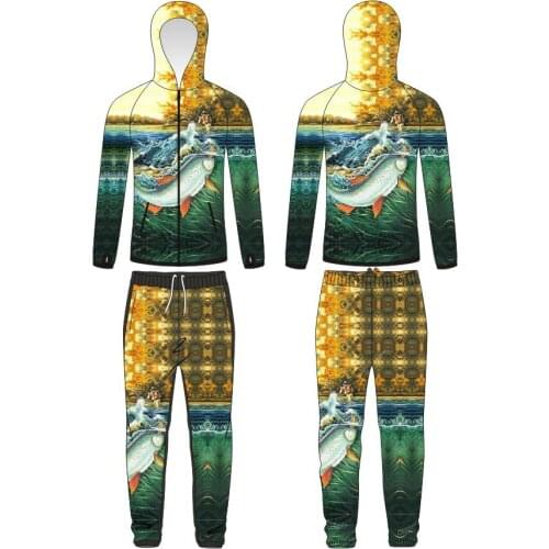 Amazon Sun-protective Clothing Mens Summer Fishing Suits Outdoor Suit New Fish Animal Breathable Quick-dry Fishing Cn(origin)