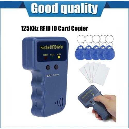 Handheld 125KHz T5577 CET5200 EM4305 EN4305 RFID Duplicator Copier Programmer Reader Writer ID Tags Rewritable Card Cloner Key