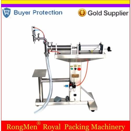 Standing Water Milk Detergent Chemical Shampoo Juice Oil Eliquid Filling Machine Semi Automatic Pneumatic Piston Filler