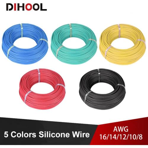 Super Soft Silicone Cable High Temperature Resistant Tin-plated Copper Wire High Current Cable for Battery,Inverter,UPS,etc