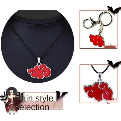 Japanese Anime Cosplay Organization Red Cloud Logo Metal Unisex Pendant Fashion Jewelry Women Mens Necklace Keychain подвеска