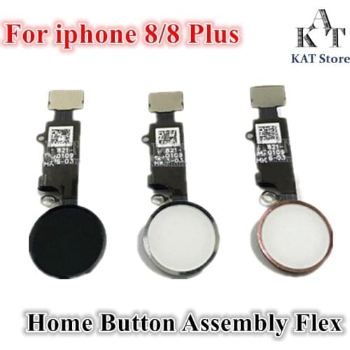 1Pcs Home Button Assembly Flex For iPhone 6 6s 7 8 Plus 5s SE 6sPlus 8Plus Home Button Cable No Touch ID Fingerprint Replacement