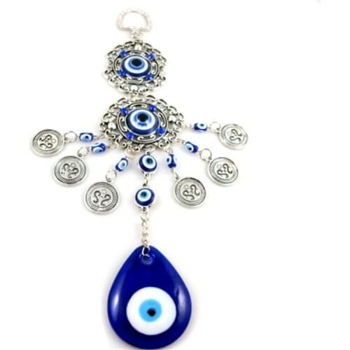 1pcs Luck Turkish Blue Hand Glass Eye Amulet Wall Hanging Decor Wall Protection Lucky Living Room Bedroom Hanging Decoration