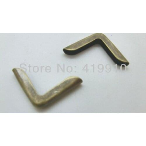Free Shipping-200PCs Antique Bronze Book Scrapbooking Albums Menus Folders Corner Protectors(Fit 3mm thick) 21x15mm J1323