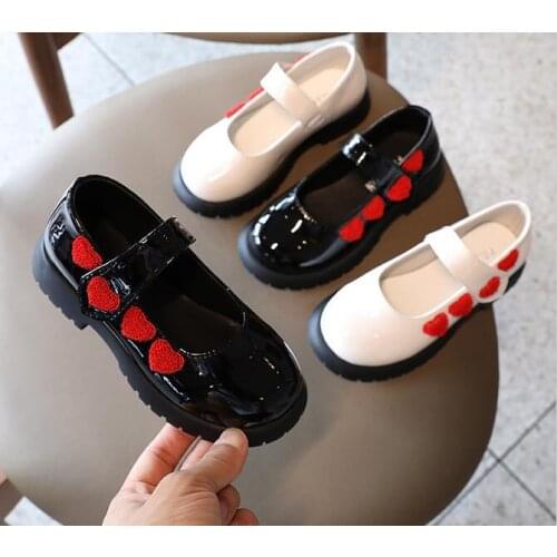 New girls princess shoes children shoes PU leather non-slip soft children flat shoes size 26-36