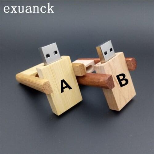 Exuanck (over 10 PCS Free LOGO) customized laser engraving wooden pendrive 8GB 16GB 32GB usb Flash Drive for photography gift