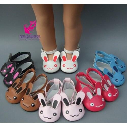 Quality Cute doll shoes Pu Leather mini shoes for 18 inch american girls doll and Zapf baby born dolls princess shoes acessory