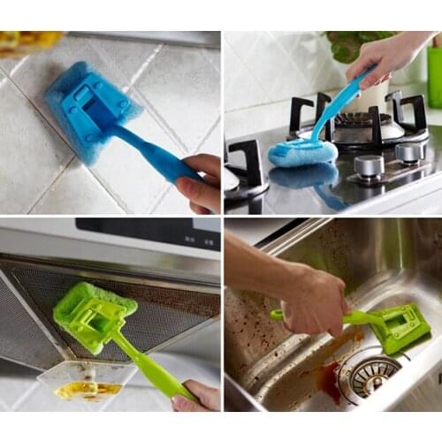 Creative long handle wash pot brush candy color plastic cleaning brush kitchen supplies manufacturers direct sales O0172