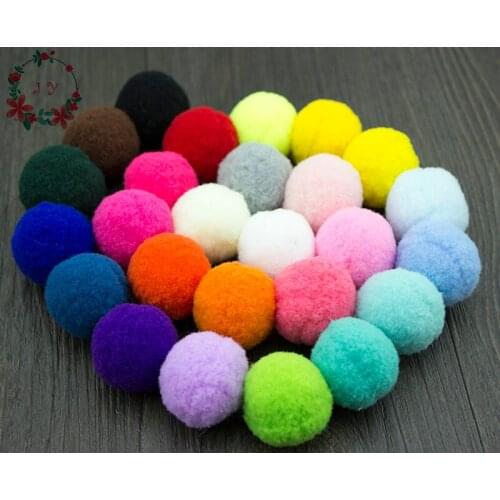 Set of 300pcs 1 1/5" 30mm Pom pom ball pompom yarn Polyester pom pom decoration decor handmade project supply Garland crochet
