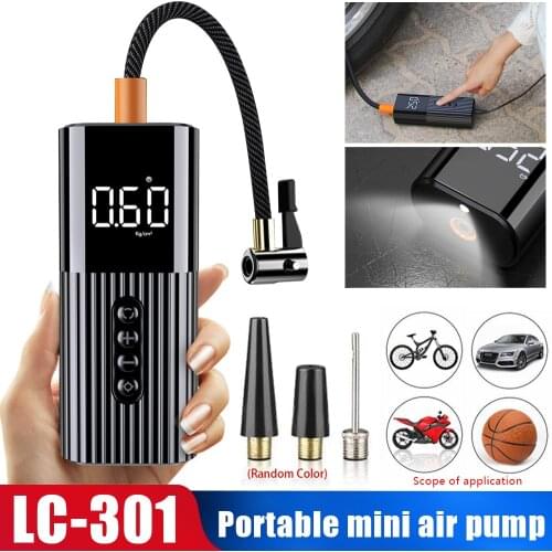 60W Inflatable Pump 12V 150PSI Air compressor Tyre Inflator Mini Portable Air Compressor Wire Air Pump for Car Bicycle balls