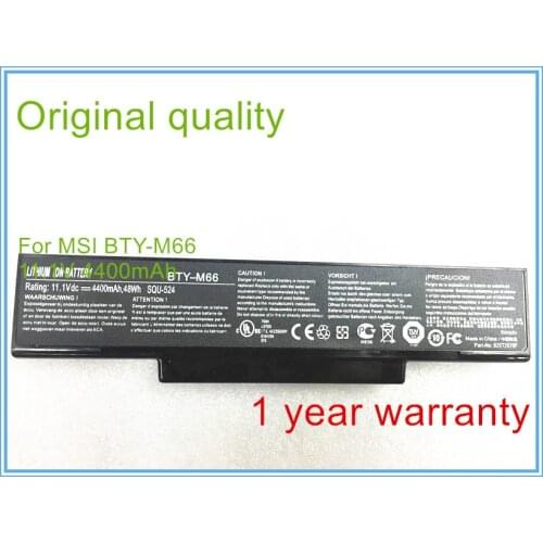 Origianal quality Laptop Battery BTY-M67 For GX720 M660 CR400 PR600 PR620 GX740 EX610 EX610X BTY-M68 BTY-M66 SQU-524