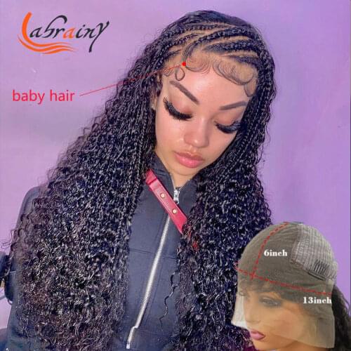 13x6 HD Lace Frontal Kinky Curly Human Hair Wigs Lace Front Pre Plucked Nature Hairline With Baby Hair Wig For Black Women