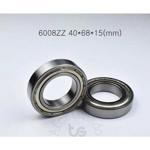 6008ZZ 40*68*15(mm) 1Piece bearing ABEC-5 metal sealing type bearings 6008 6008ZZ chrome steel deep groove bearing