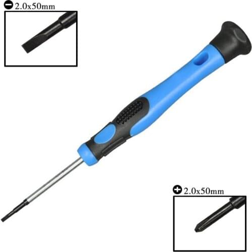 Precision 2.0mm Slotted Phillips Screwdriver Flat Cross Head Screwdrivers Hand Tool Screw Driver Repair Tool