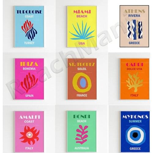 Bondi Print, Assouline prints, Australia, Turquoise Coast, Turkish Riviera, Athens, Greece, Miami Beach, Palm Beach vintage prin