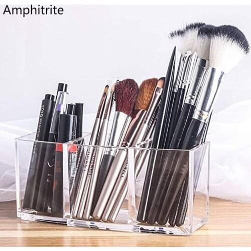 Transparent Make Up Organizer Acryl Storage Gift Box Make-Up Brush Lipstick Organizer Storage Display Organizer Plastic Box