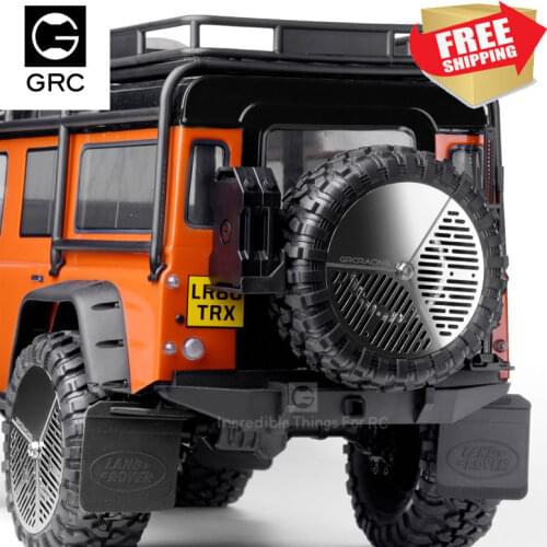 RC model car trax axial Spare tire cover TRX4 RR10 90046 stainless steel option upgrade parts