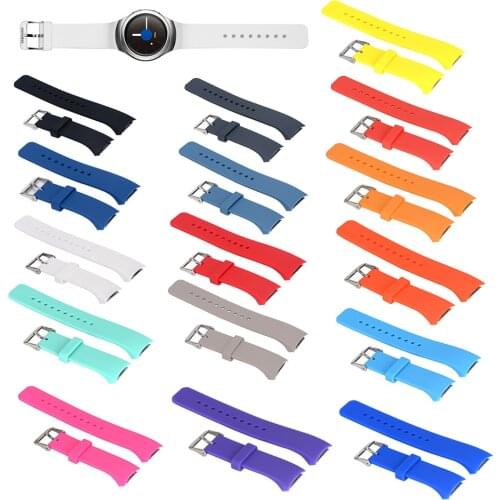 Silicone Watchband for Samsung Galaxy Gear S2 R720 Replacement Bracelet Strap for SM-R720 Smart Watch Band