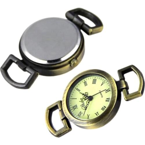 Shsby Diy Personality Ancient Bronze Watch Header Roman Numerals Circle Watch Table Core Watchband Watch Accessories Wholesale