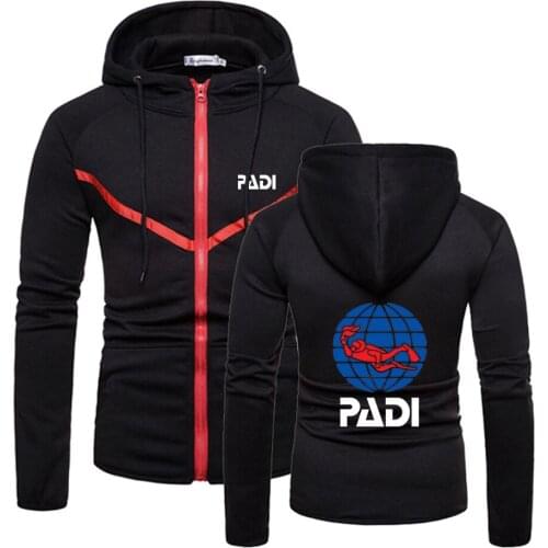 Scuba driver Padi Logo Hoodies Sweatshirt Men Streetwear Casual Hoody pullover 2021 Fashion Autumn Winter Hip Hop Hooded clothin