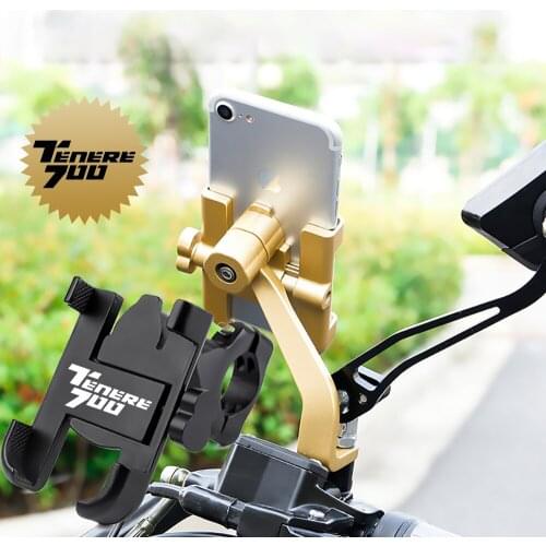 Universal Alloy Motorcycle Handlebar Phone Holder Stand Mount For YAMAHA TENERE 700 TENERE700 2019-2020 Motorcycle Accessories