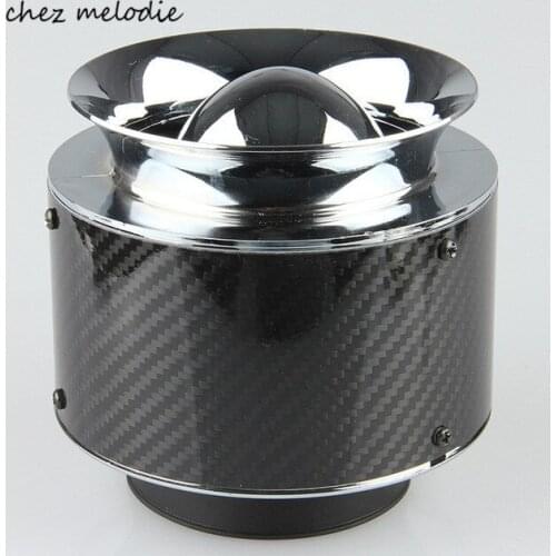 High-flow Carbon fiber Universal 3'' 76mm neck, 132mm Height, Car/SUV High Flow Cold Air Intake Filter Cleaner
