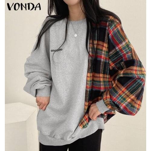 Свитшоты женские VONDA China At AliExpress
