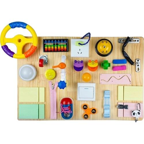 Busy Board Toys Educational Sensory Toys Accessories Games Plug Socket Electrical Switch Montessori Materials Practical Life