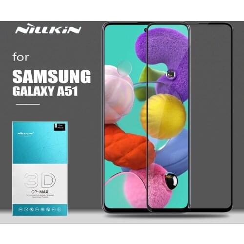 Nillkin for Samsung Galaxy A51 Glass CP+ Max 3D Full Cover Tempered Glass Safety HD Protective Screen Protector for Samsung A51