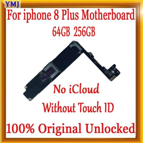 Factory unlocked for iphone 8 Plus 5.5" Motherboard Wiht/No Touch ID,100% Original full chips&IOS System Logic board 4G Network