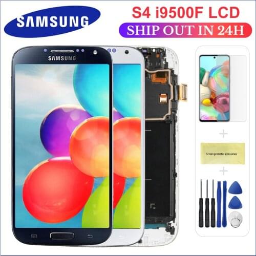 5.0'' LCD i9500 for SAMSUNG Galaxy S4 LCD Display with Frame GT-i9505 i9500 i9505 i337 i9515 Touch Screen Digitizer