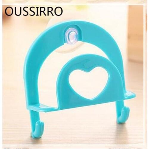 1pcs Multi-purpose Wall-mounted Suction Cup Storage Rack Towel Sundries Organizer Bathroom Accessories Kitchen Accessories