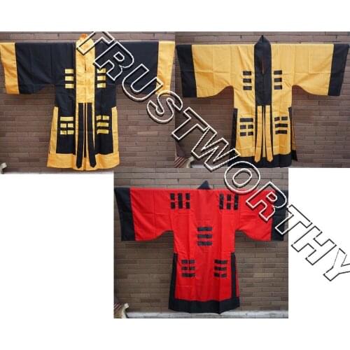 3colors red/black/yellow Taoist robe taoism clothing priest tai chi uniforms suits martial arts costumes dobok gown clothes