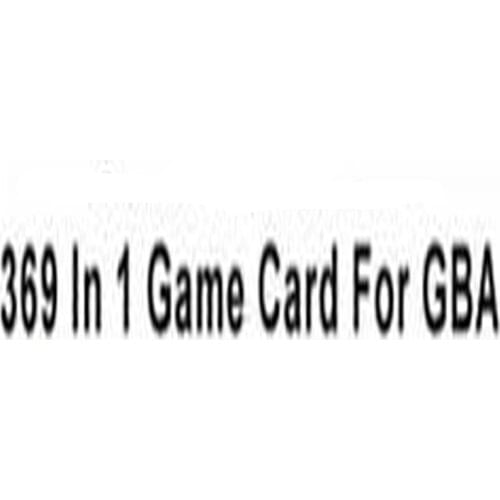 32 Bit 369 in 1 Compilation Video Game Cartridge Console Card English Language For Nintendo GBA