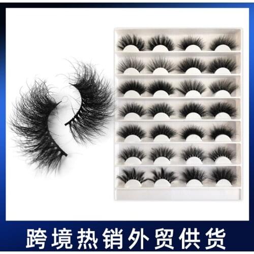 3d5d Mink Hair 25 Mm-30 Mm Thick Curl Fried False Eyelash Tulip Source Factory Export
