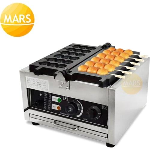 Snacks Machine Skewer Waffle Maker Electric Takoyaki Machine Balls Baking Pan, Sugar-coated Haws Shaped Wafle Baking Equipment