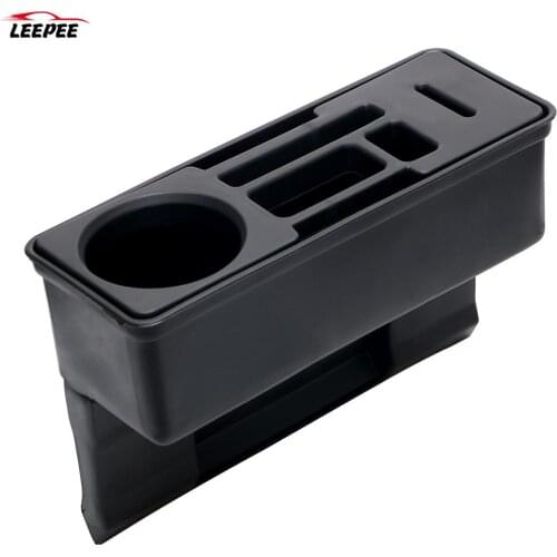 Container Car Accessories Seat Crevice Storage Box Car Organizer Auto Seat Gap Organizer Coin Drink Phone Cigarette Holder