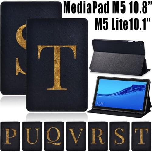 Tablet Case for Huawei MediaPad M5 Lite 10.1 Inch/ MediaPad M5 10.8 Inch Scratch Resistant Leather Cover Case + Stylus