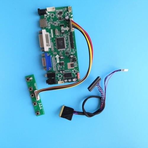 DIY DVI LED VGA LCD Controller board kit for LP101WH1(TL)(B2)/(TL)(B5) M.N68676 1366X768 screen panel HDMI monitor 40pin