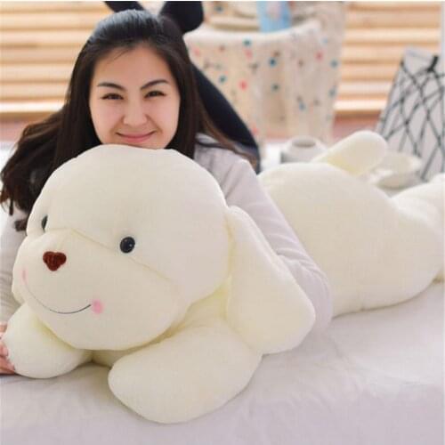 Fancytrader 39'' / 100cm Super Cute Plush Jumbo White Dog Toys, Nice Gift for Child, and Decoration Toys, Free Shipping FT50068