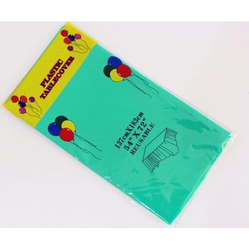 Hot sale Household Items (54cm X 72cm) Green Tablecloth Kids Birthday Party Decoration Supplies Disposable Tablecloth 9 colors