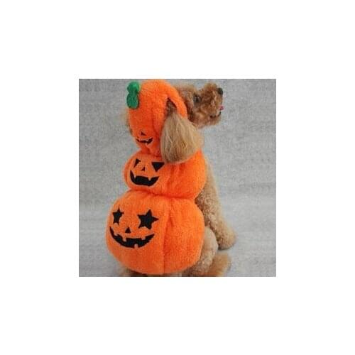 Halloween Cosplay Pet Cat Dog Costume Dress up Clothing Pumpkin Hat Decorations Holiday Cute Pet Suit