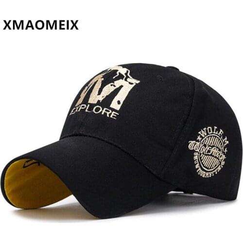XMAOMEIX Adjustable Size Men Women Letter Embroidery Cotton Baseball Cap Black Sports Caps Snapback Cap New Spring Couple Hats