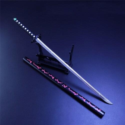 Alloy sword 26cm animation game peripheral Tachibana Ukyo Shura weapon single-edged sword metal weapon decorative sword model