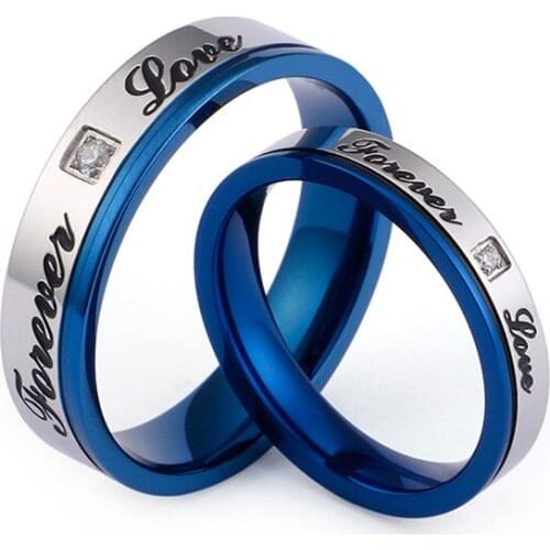 Fashion New English Forever Love Eternal Love Couple Ring