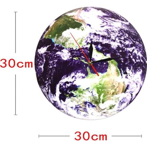 3D Globe Modern Wall Clock Planet Earth Wall Clock Celestial Outer Space Wall Art Decor Earth Day Science Gift Save The Earth