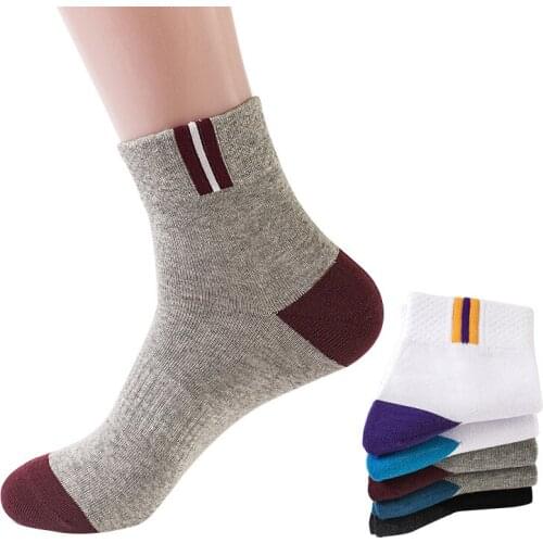 5 Pairs Men Socks Spring Autumn Casual Men Fashion Socks Tube Absorbent Sweat Breathable Anti-smelly Men Casual Personaliz Socks