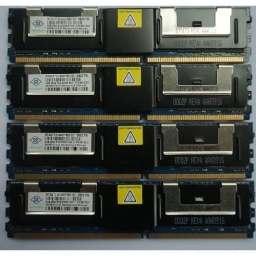 Original 4G FBD DDR2 ECC server memory 4GB 667 pc2-5300f FB-DIMM