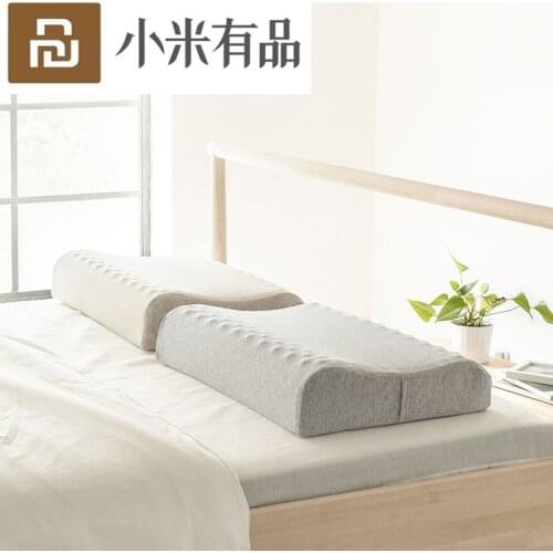 Youpin 8H 60x40cm Natural Latex Massage Pillow SPA Z3 Sleeping Cervical Massage Pillow Health Neck Bonded Head Care Pillow Case